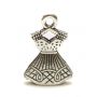 Zawieszka metalowa Charms ScrapBerry's Sukienka Srebro, 22mm - 3